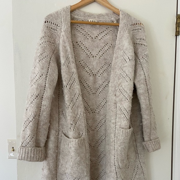 POL Oatmeal Knit Cardigan - Picture 1 of 4